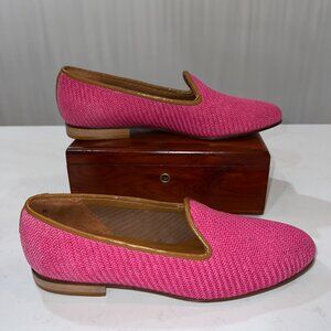 Zalo Pink Smoking Slippers Size 8
